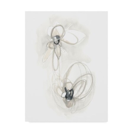 Trademark Fine Art June Erica Vess 'Neutral Floral Gesture Iii' Canvas Art, 24x32 WAG09071-C2432GG